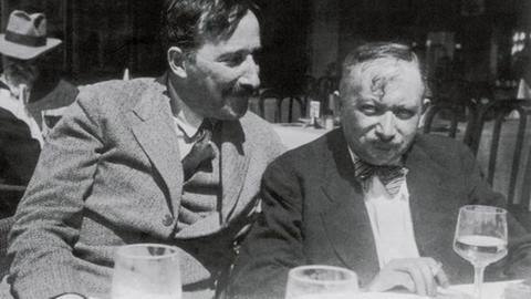 Stefan Zweig und Joseph Roth 1936 in Belgien