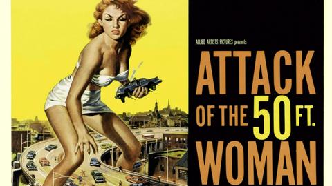 Filmplakat "Attack of the 50 feet woman"