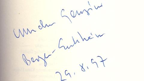 Autogramm von Wilhelm Genazino
