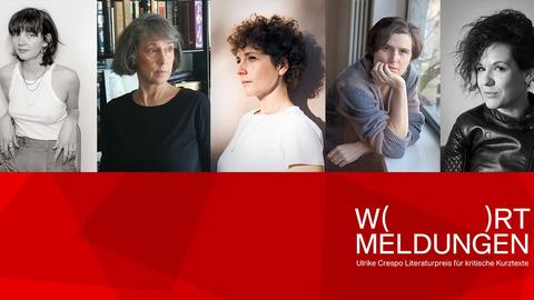 Die 5 Autor*innnen der Shortlist des Wortmeldungen Literaturpreises 2023