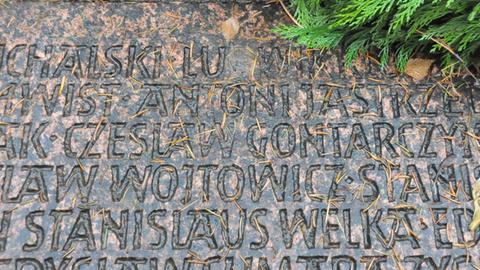 Gedenkstein für die Opfer von "Katzbach"